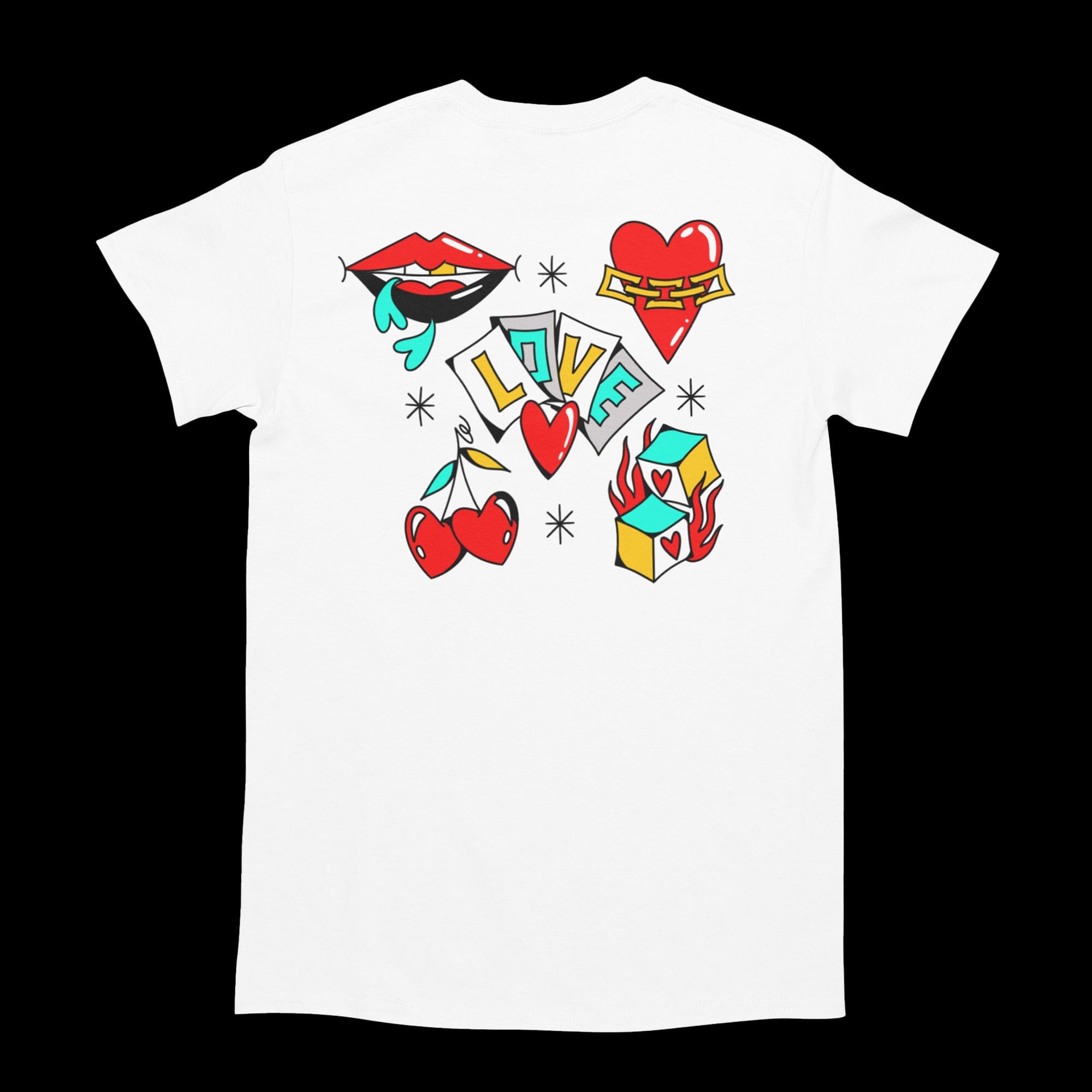 Saniderm x Jess Baker Valentine’s Day Collab Tee T-Shirt Printify 